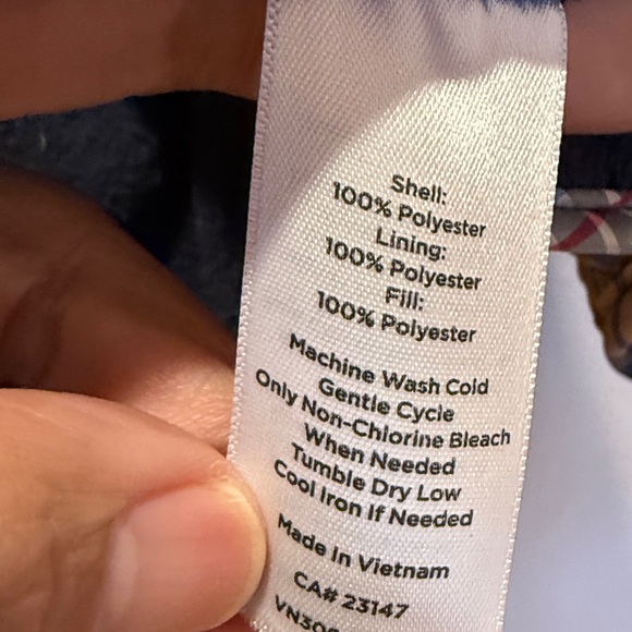 Talbots Diamond Quilted Plaid Vest Women’s Size S Full Zip Mock Beck Pockets - Picture 10 of 12